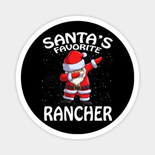 Santas Favorite Rancher Christmas Magnet